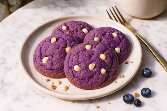 Cookies à l’Ube & Chocolat Blanc - Blubéa