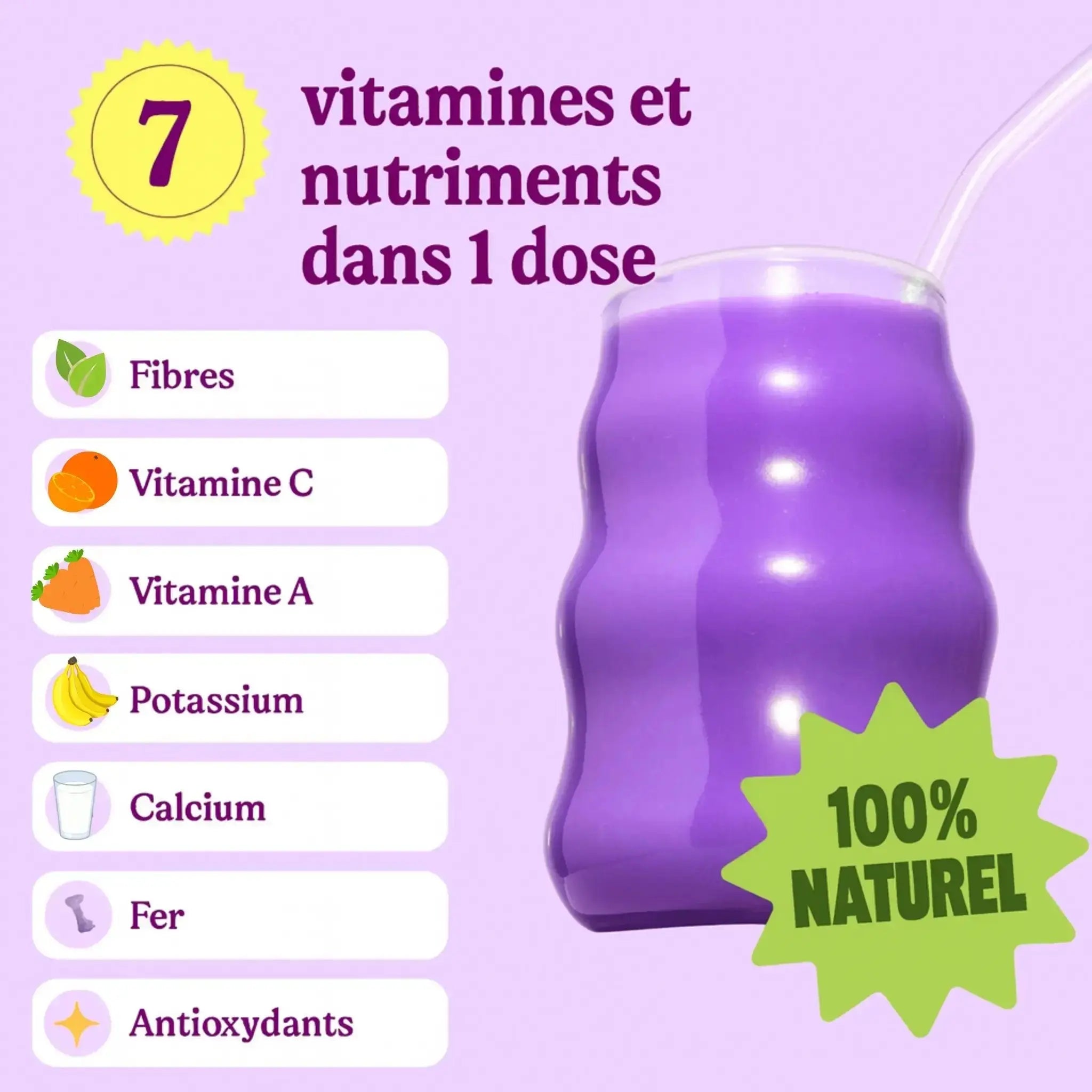Poudre d'Ube Premium - Blubéa bienfait 